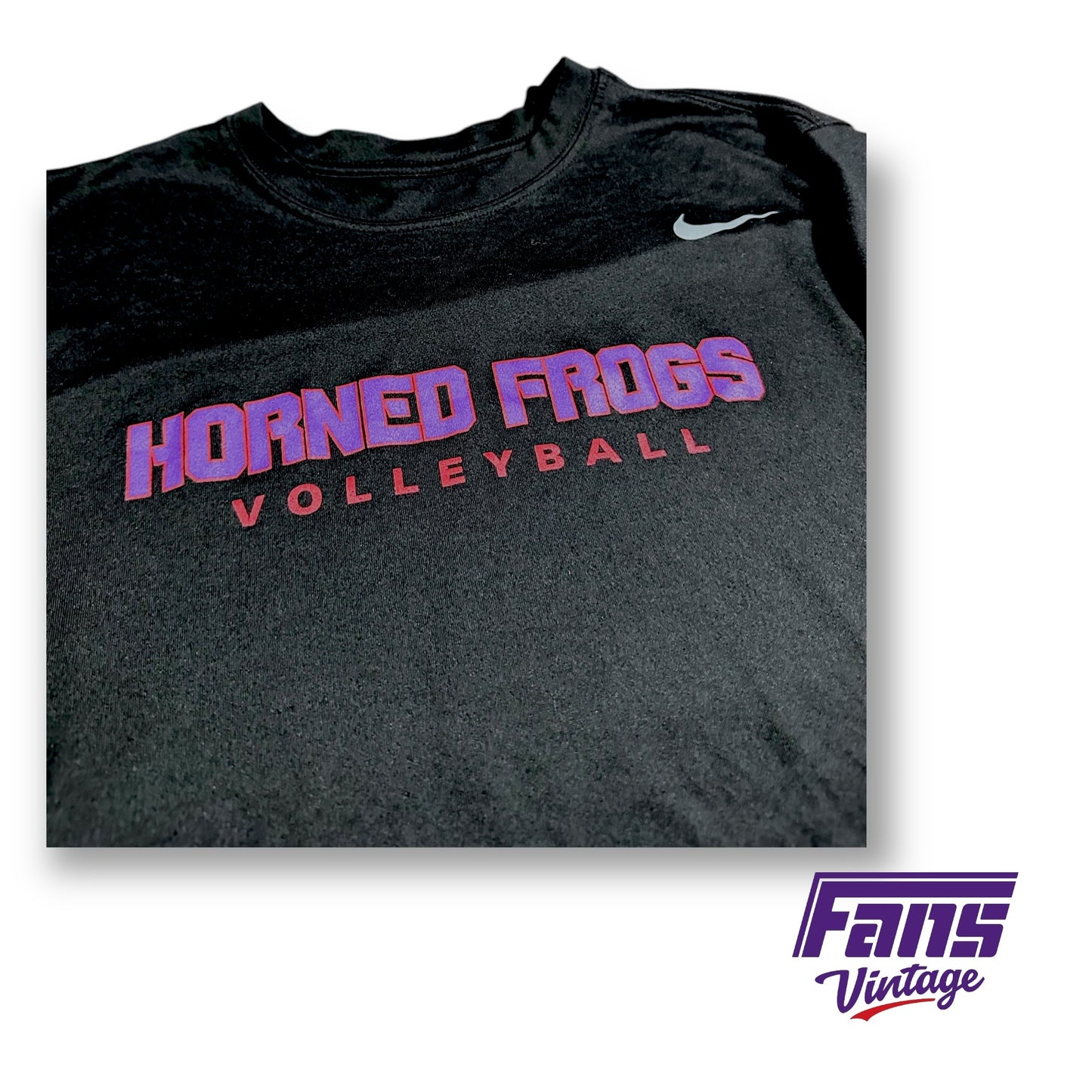 RARE! TCU Volleyball Player Exclusive 2022 NCAA National Championship Tournament Training & Warmup Shirt in “Spit Blood” Colorway!