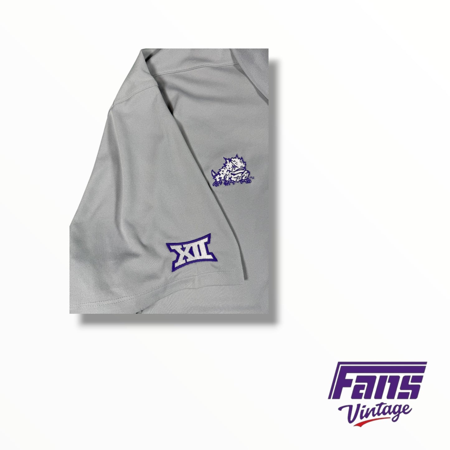 TCU Football Nike Team issued ultra lightweight Travel Polo