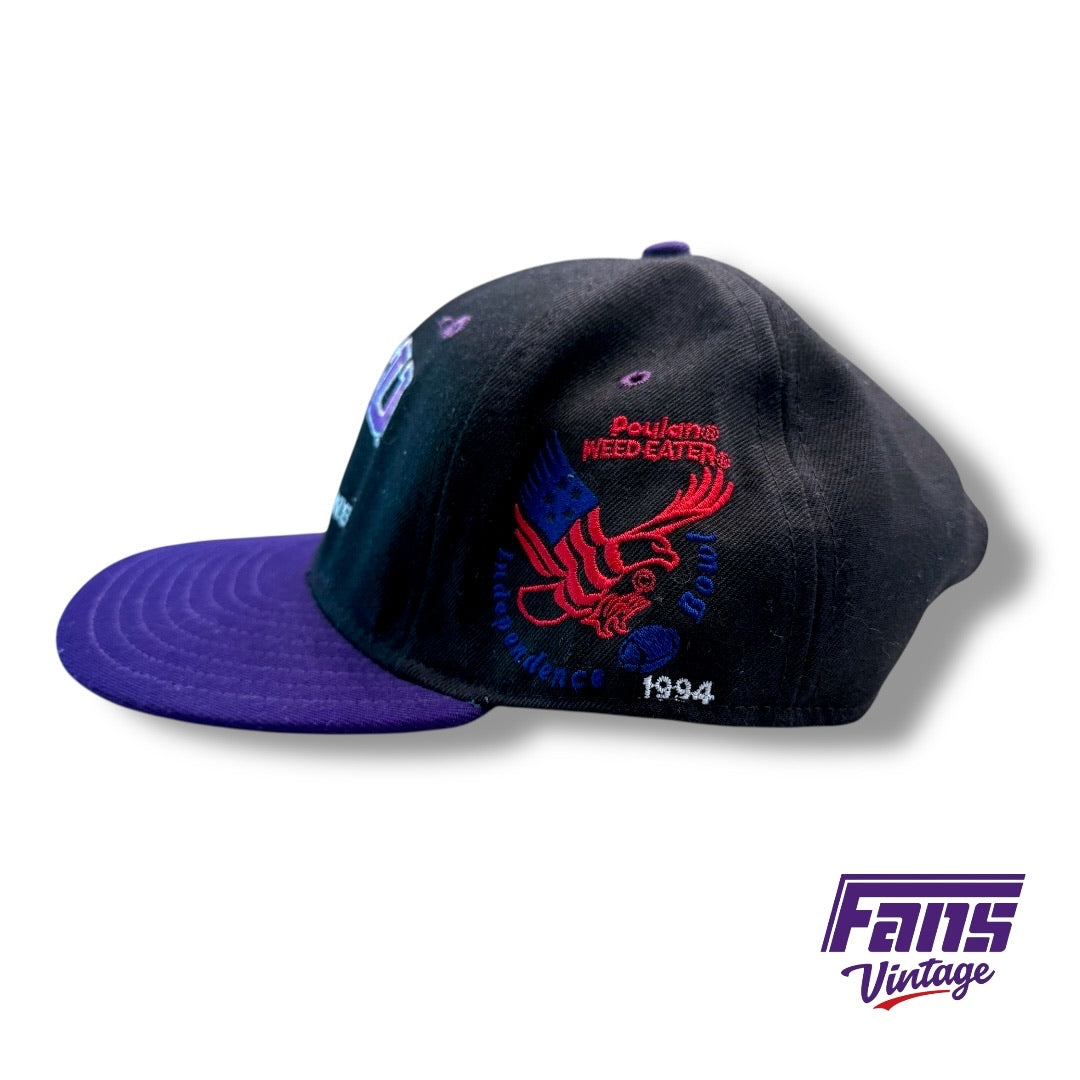 Vintage TCU Southwest Conference 1994 Independence Bowl Snapback Hat