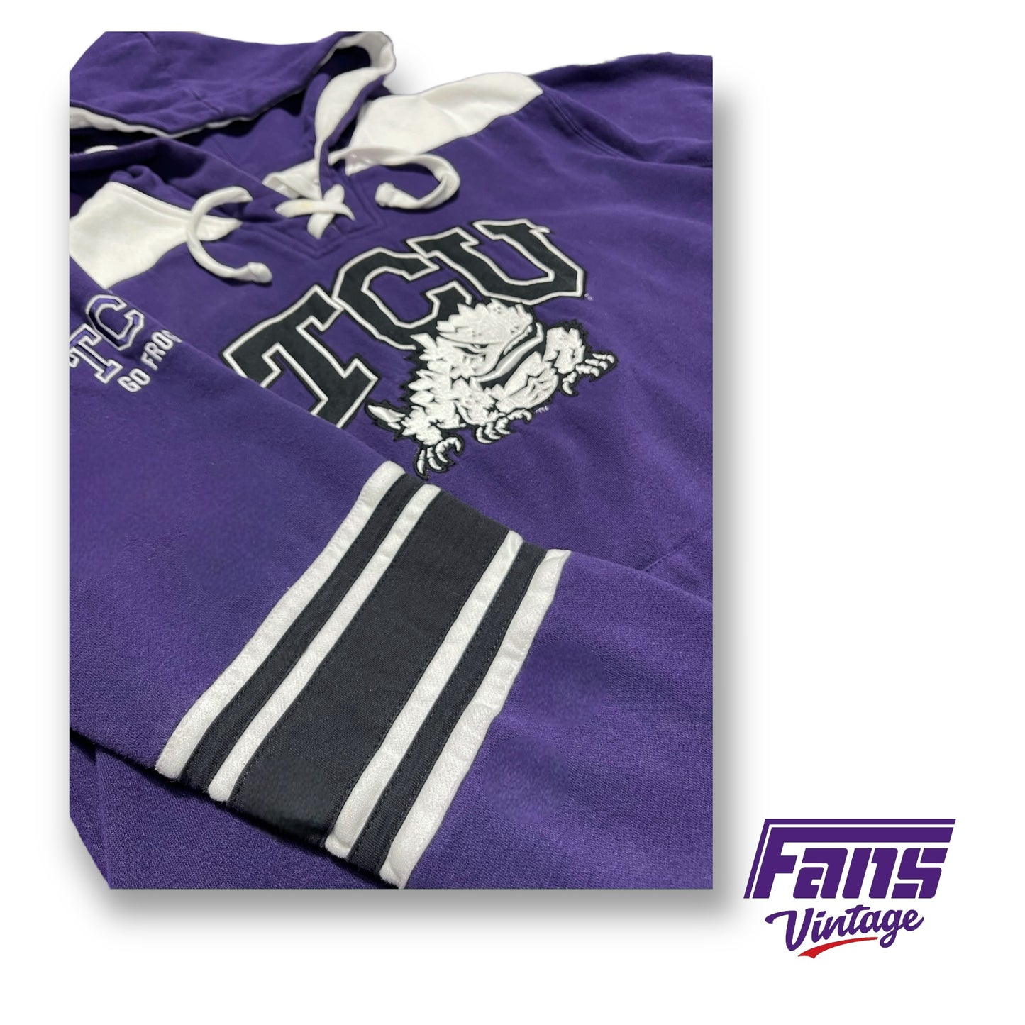 TCU Hockey hoodie - Vintage Champion Brand - Awesome details!