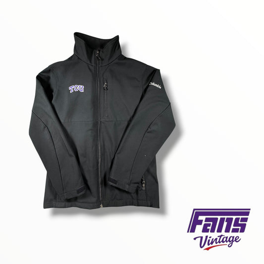 Columbia TCU Black Heavyweight Rain jacket