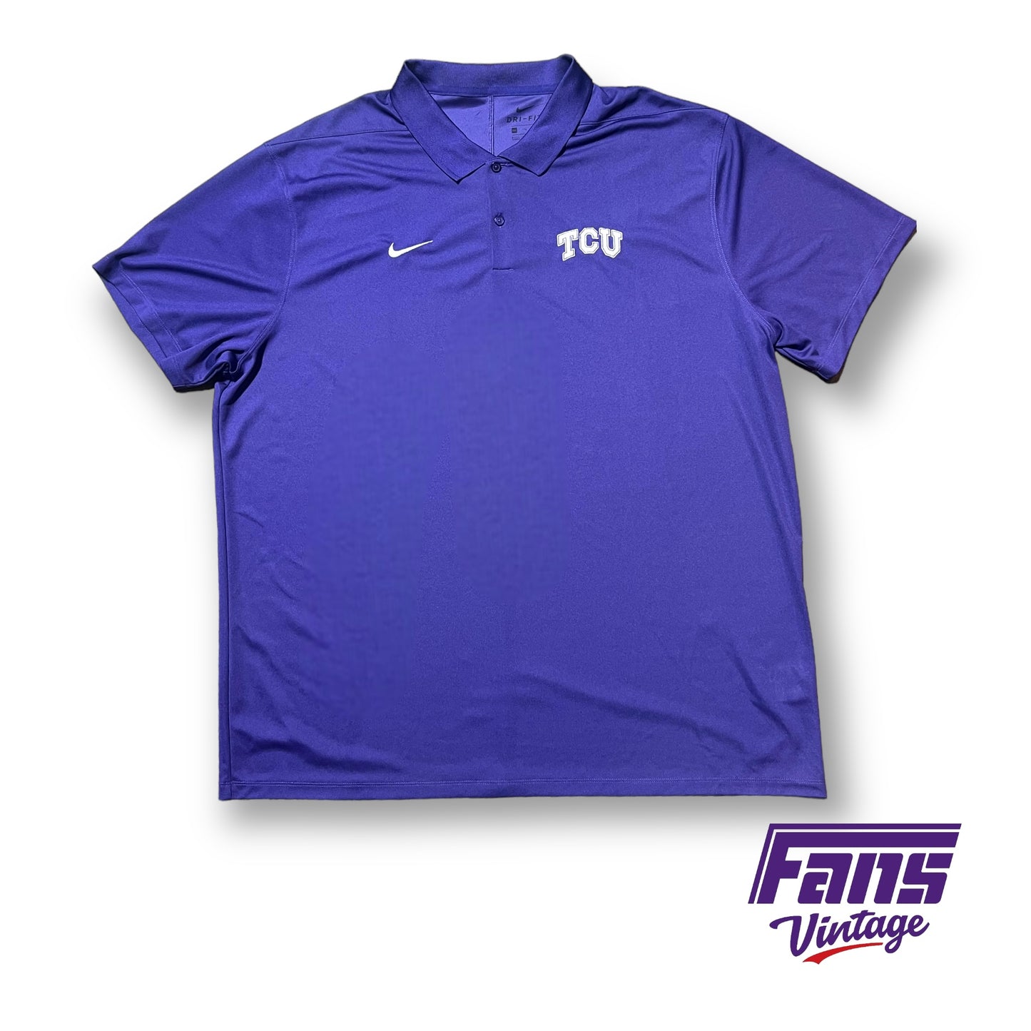 TCU Football Team Issued Nike Drifit Ultra Lightweight Polo