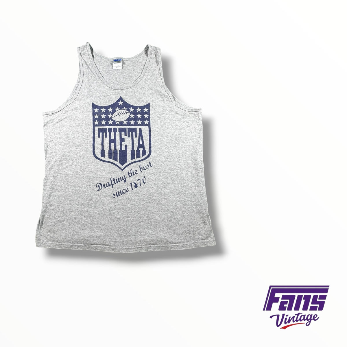 Vintage TCU Sorority Theta NFL Graphic TankTop