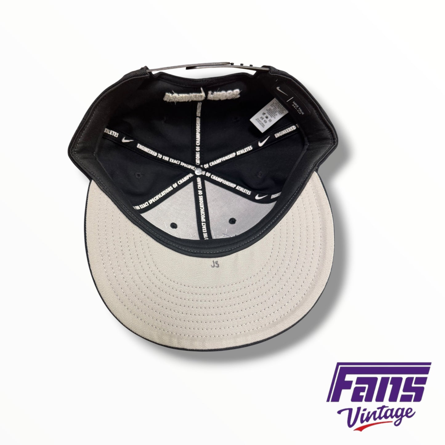 TCU Baseball Team-Issued Nike Black Frogball USA Snapback Hat