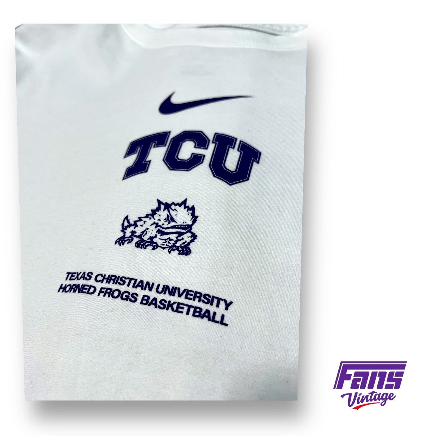 TCU Basketball Team Issue Nike Training Shirt