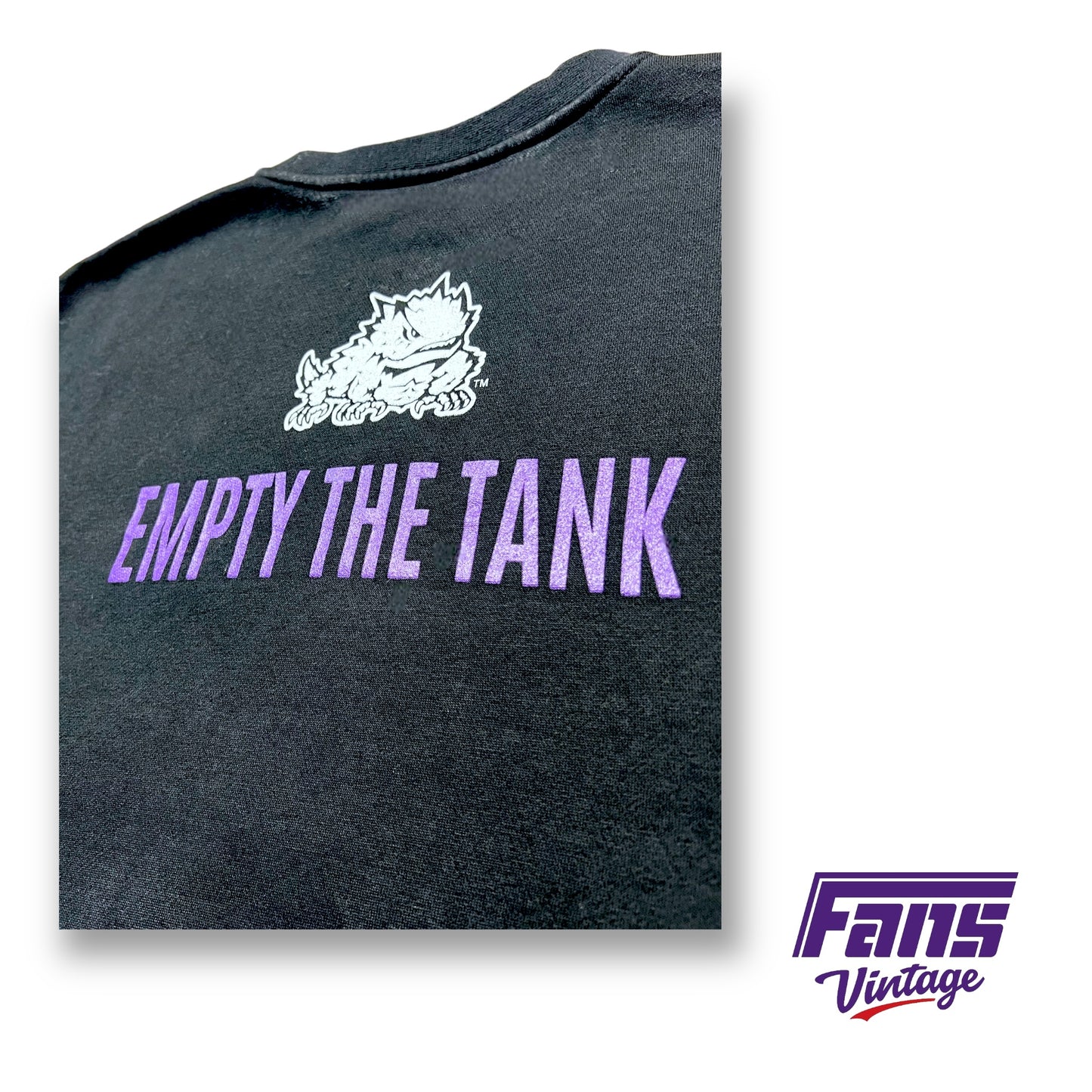 RARE - TCU Football Team Exclusive! Custom Nike “Determined to Give Em Hell / Empty the Tank” Premium Crewneck Sweater