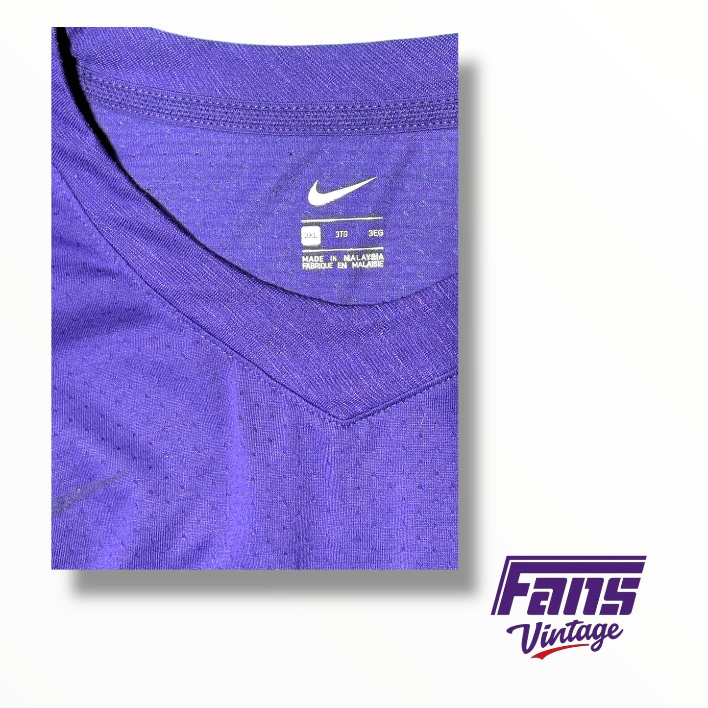 TCU Football Nike Team Issued ‘Funky Town’ Throwback Script Long Sleeve Shirt