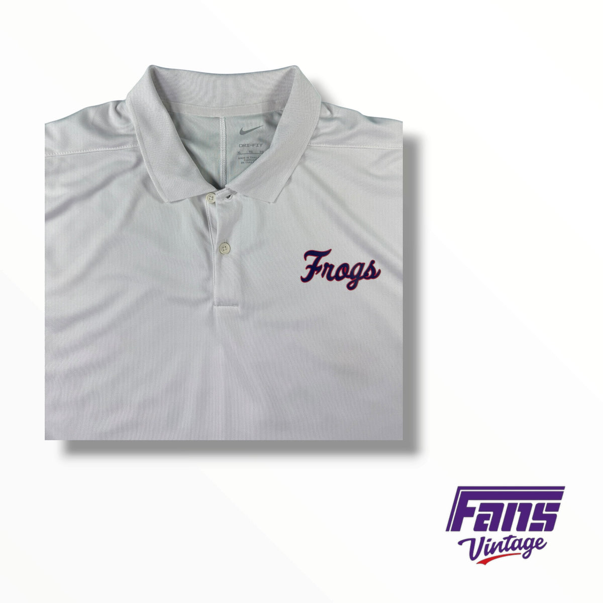 TCU Baseball College World Series Team Issued Spitblood Frogs Polo ...