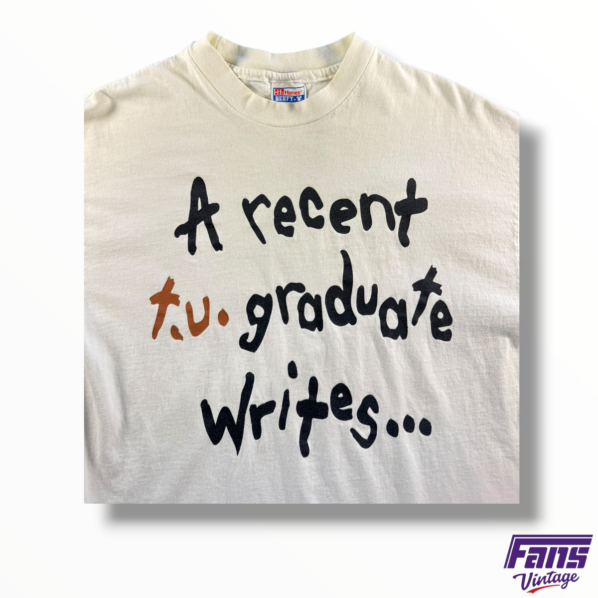 Vintage 90s Horns Down Joke Tee