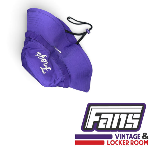 TCU Baseball Team Issued Nike Throwback ‘Frogs’ Script Logo Bucket Hat