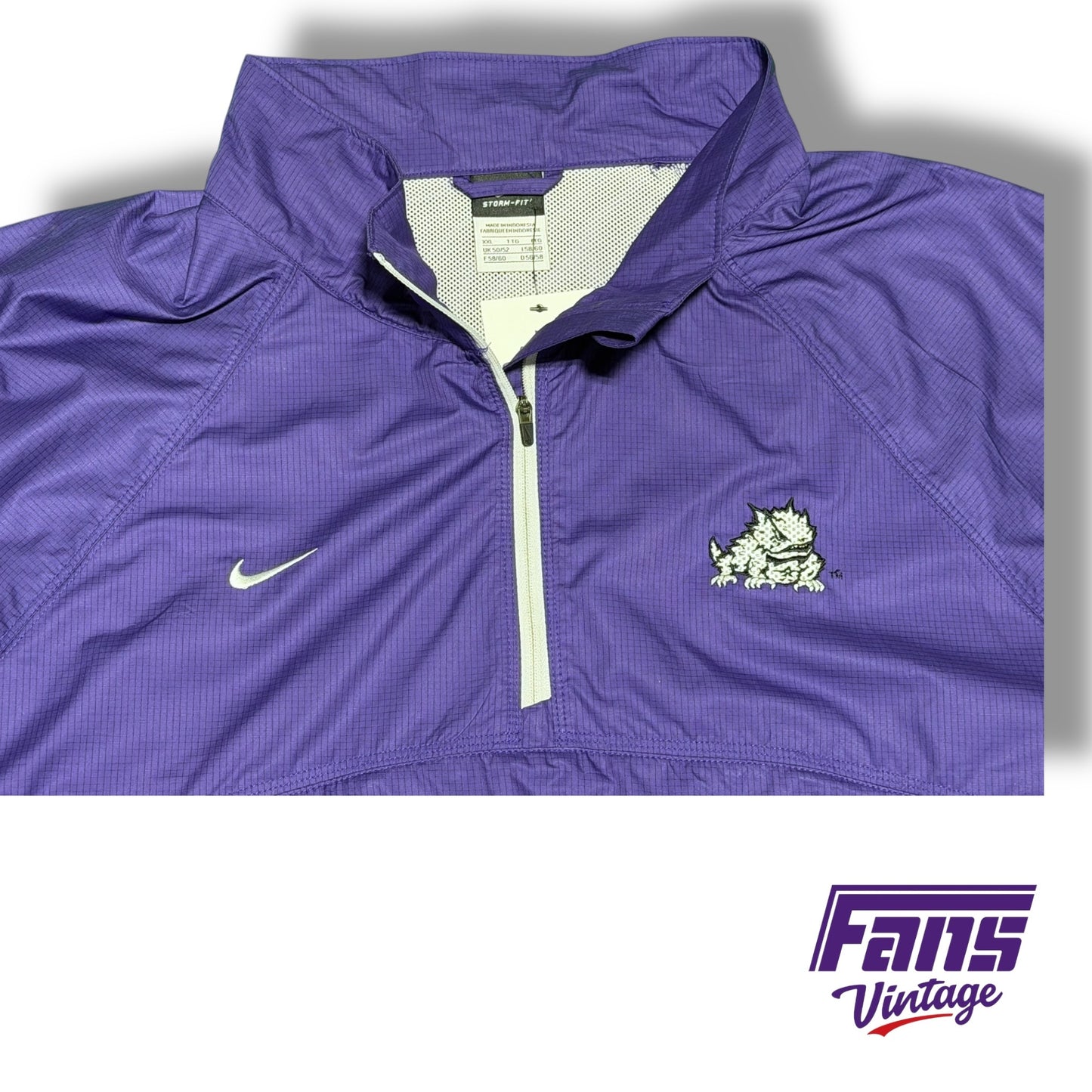 Vintage Nike TCU Y2K Era Quarter Zip - RARE Storm Fit Windbreaker