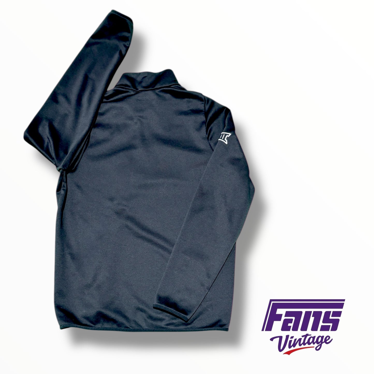 TCU Football Nike Team Issued Sideline Quarter Zip Pullover with fleece lining