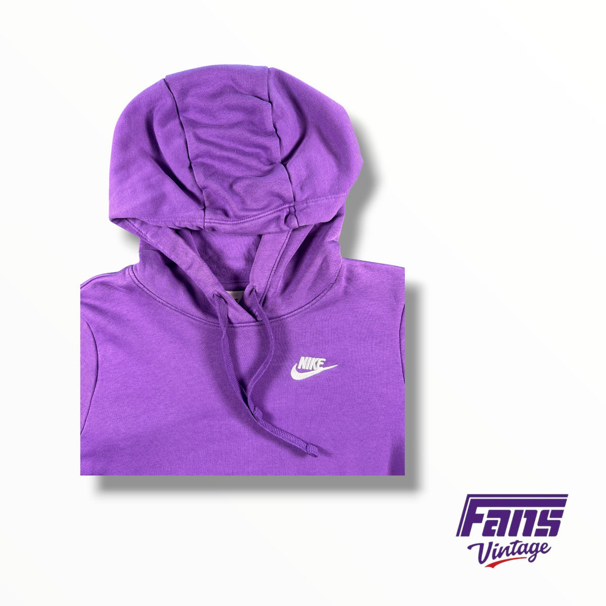 TCU Basketball Team Issued Lavender Purple Nike Sportswear Drawstring Hoodie
