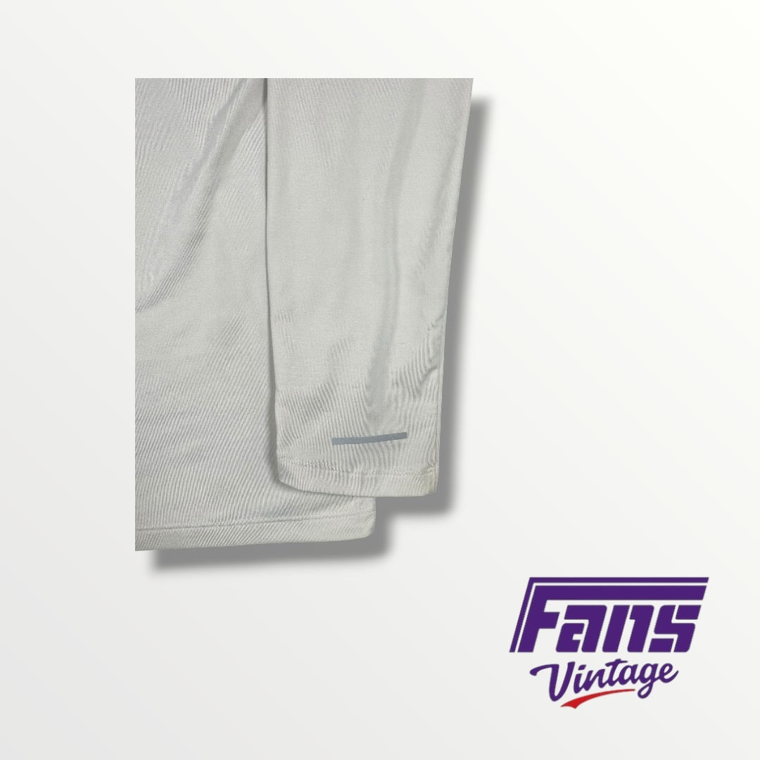 TCU Team Issued Nike Quarter Zip with Chrome Frog Logo