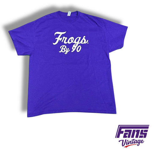 Team Issued TCU Women's Basketball 2025 Season Custom “Frogs by 90” script tee