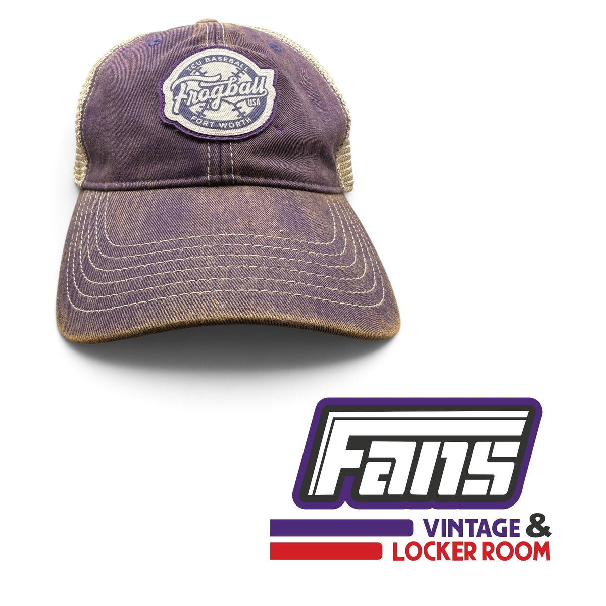 Throwback TCU Baseball Frogball Trucker Hat