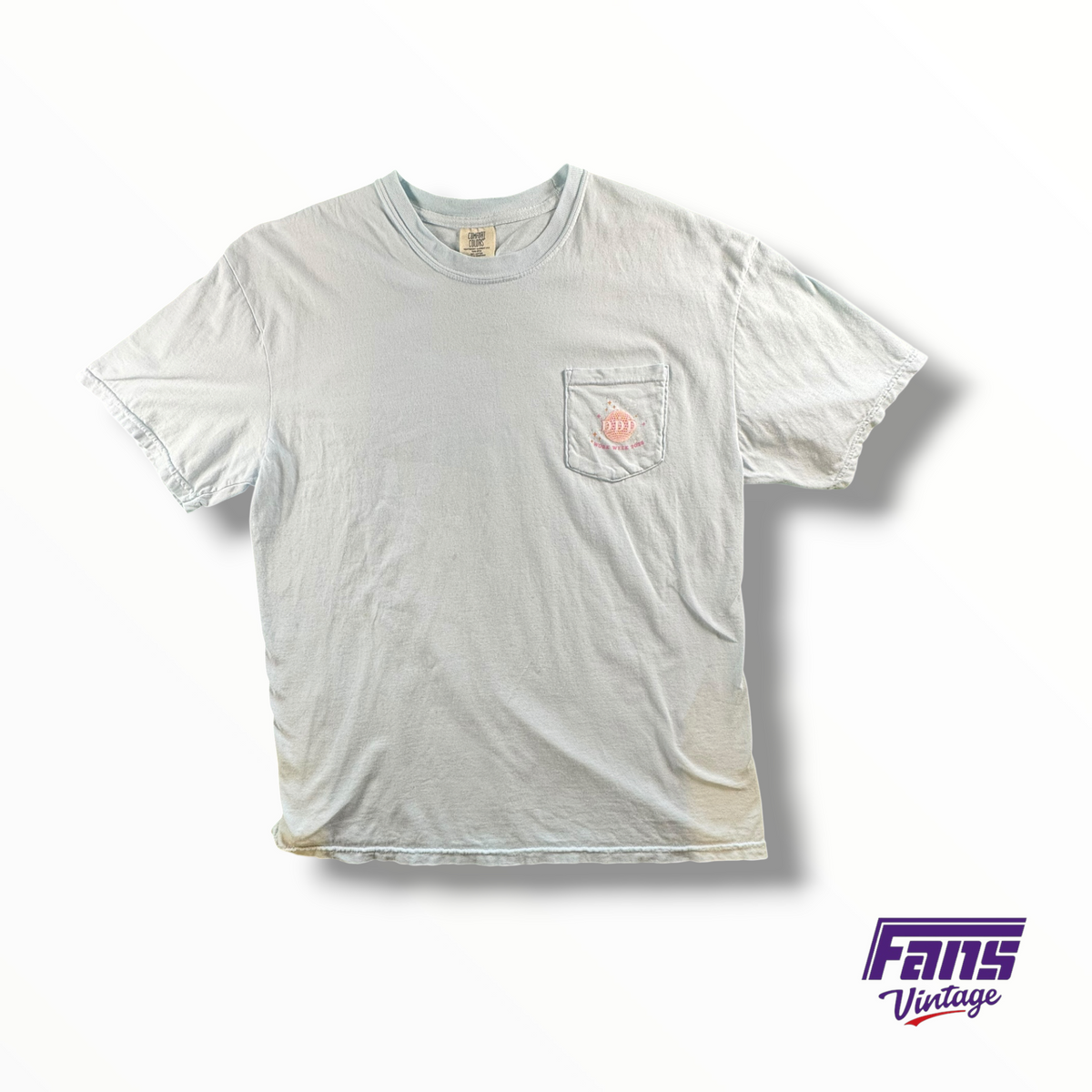 TRI DELTA Work Week 2023 Light Blue Tee With Double Sided Disco Graphics
