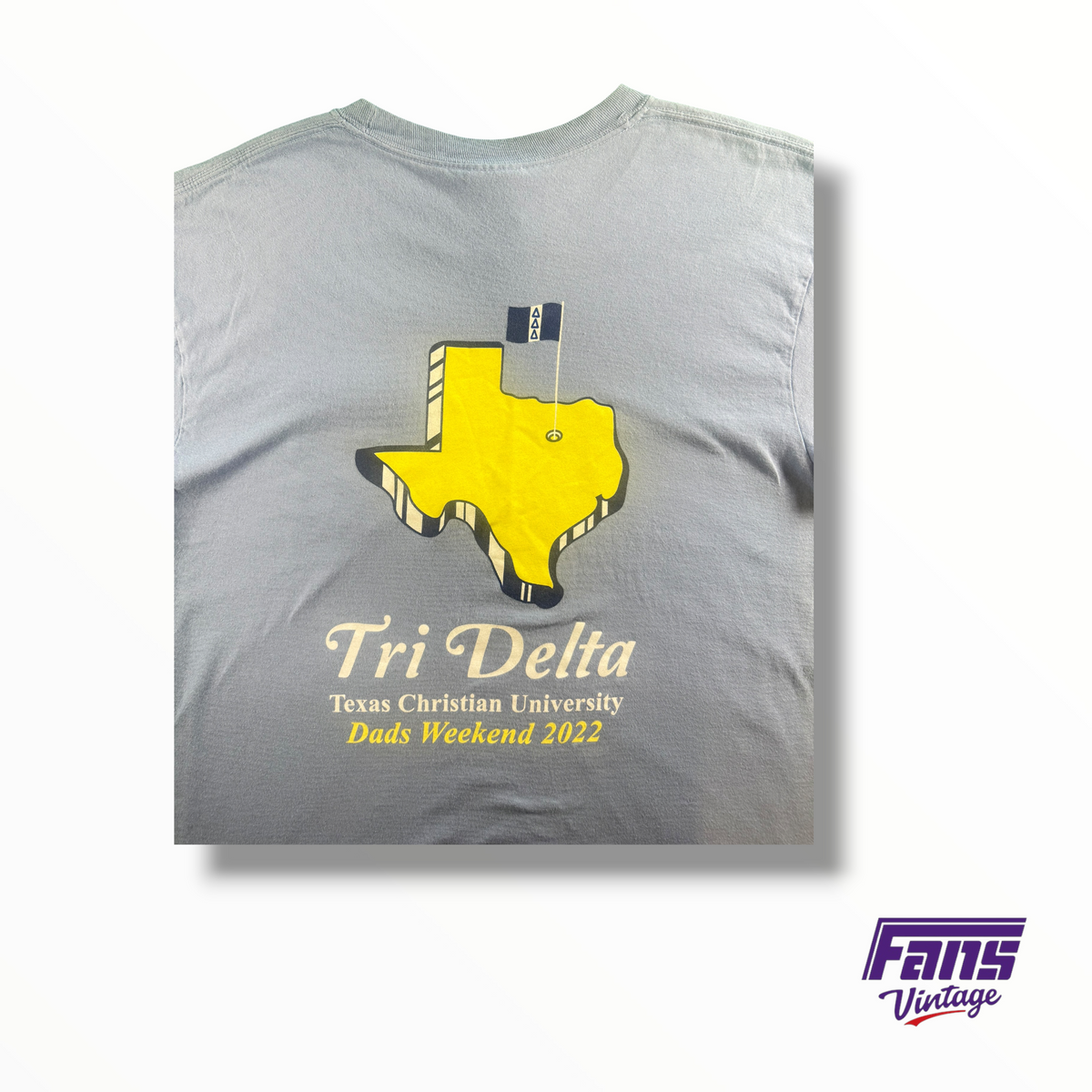 TCU TRI DELTA Dad’s Weekend 2022 Light Blue Tee