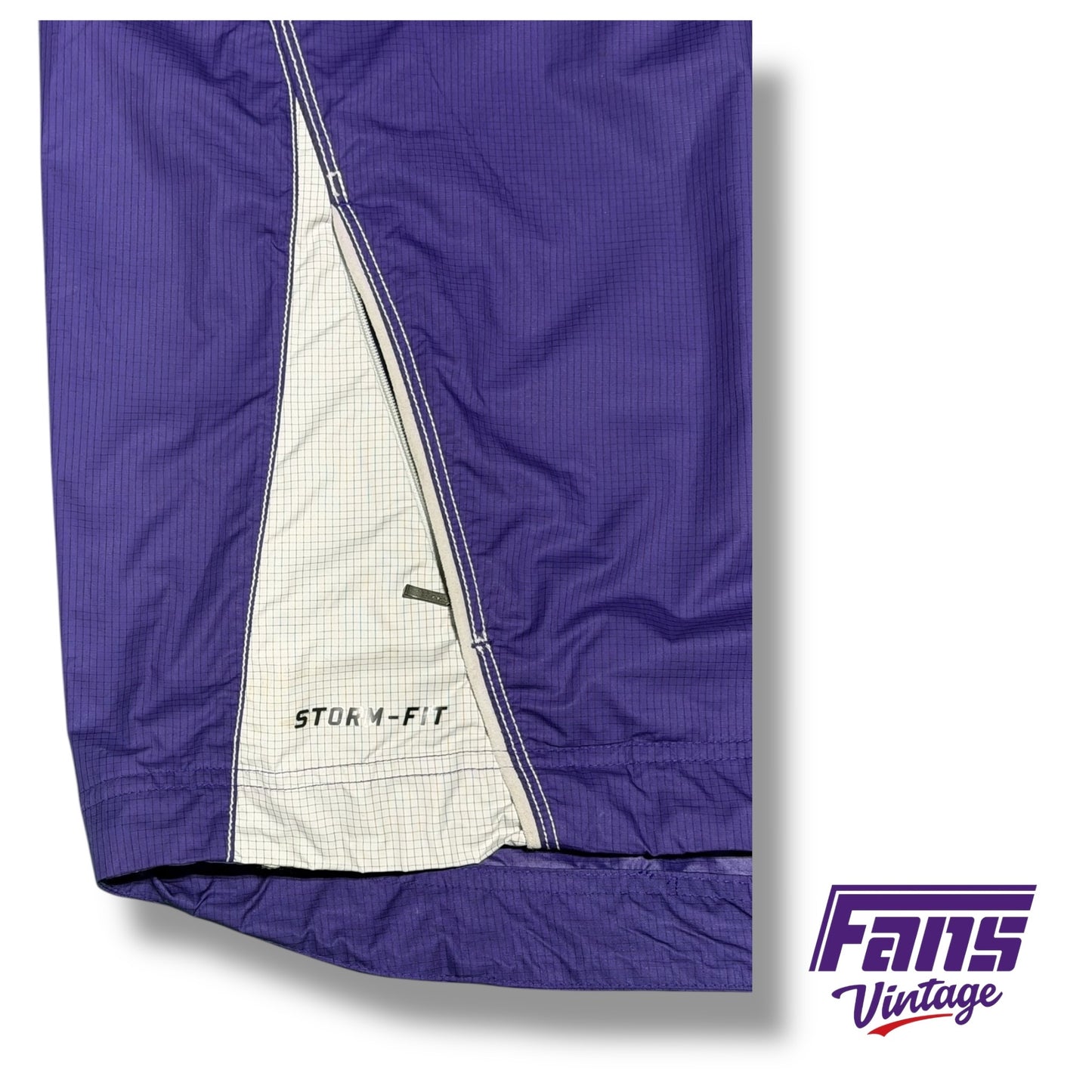 Vintage Nike TCU Y2K Era Quarter Zip - RARE Storm Fit Windbreaker