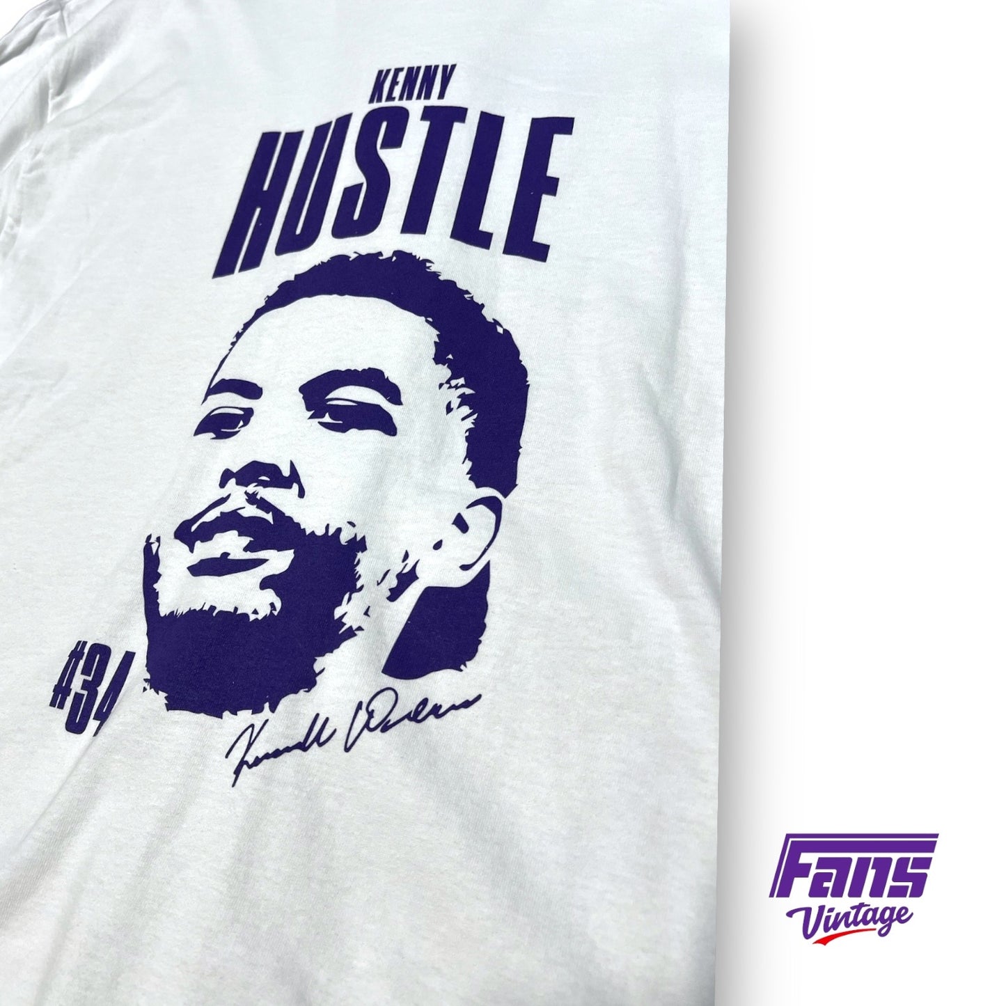 TCU Basketball Team Issued Commemorative “Kenny Hustle” Kenrich Williams Player Tee