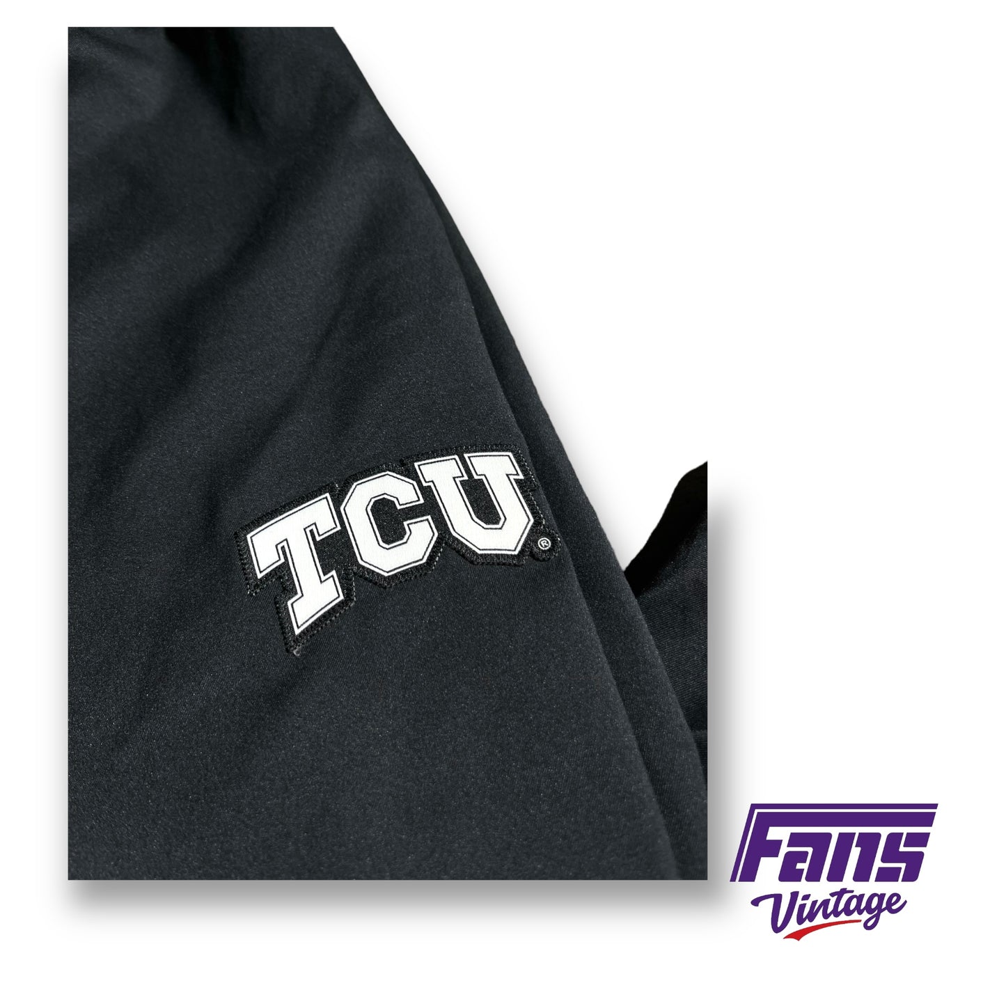 TCU Football Team Issue Nike Premium Training Pants with adjustable zip cuffs