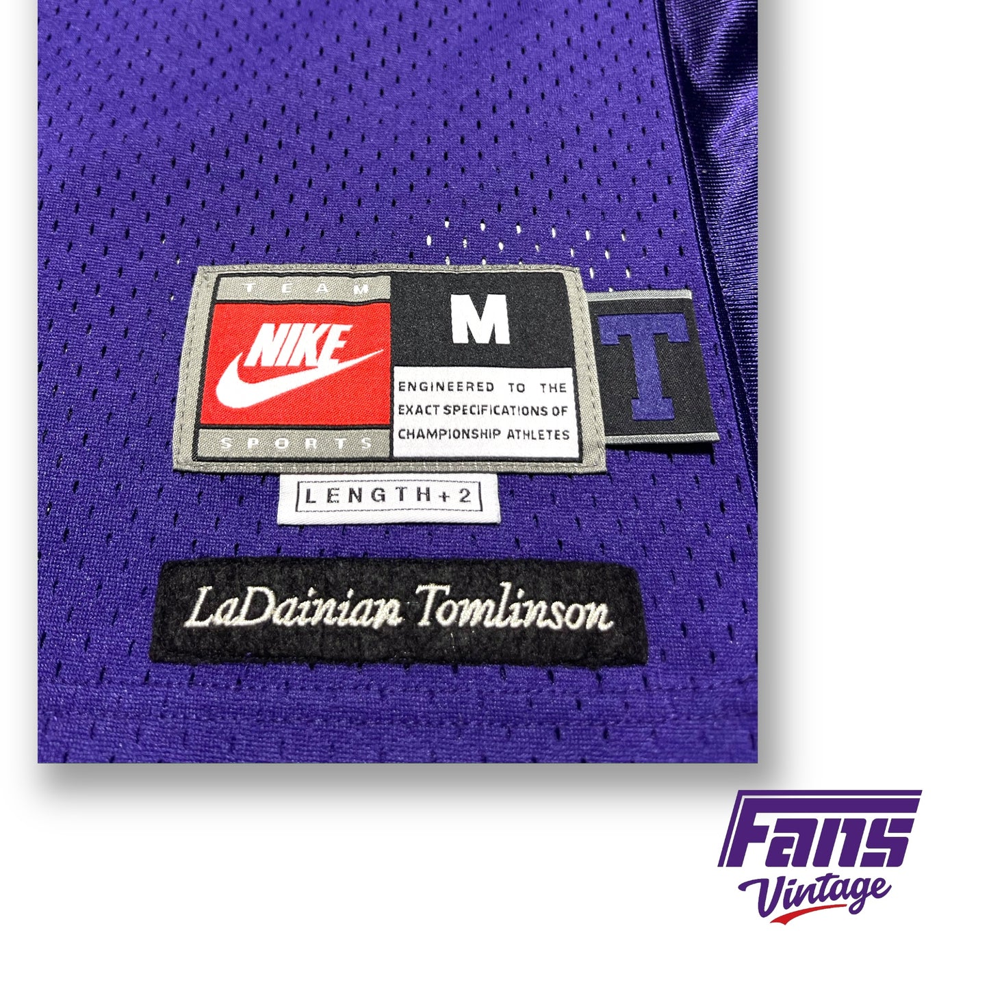 Unique TCU Football Nike LaDainian Tomlinson Jersey - Solid Purple with Block T Tag