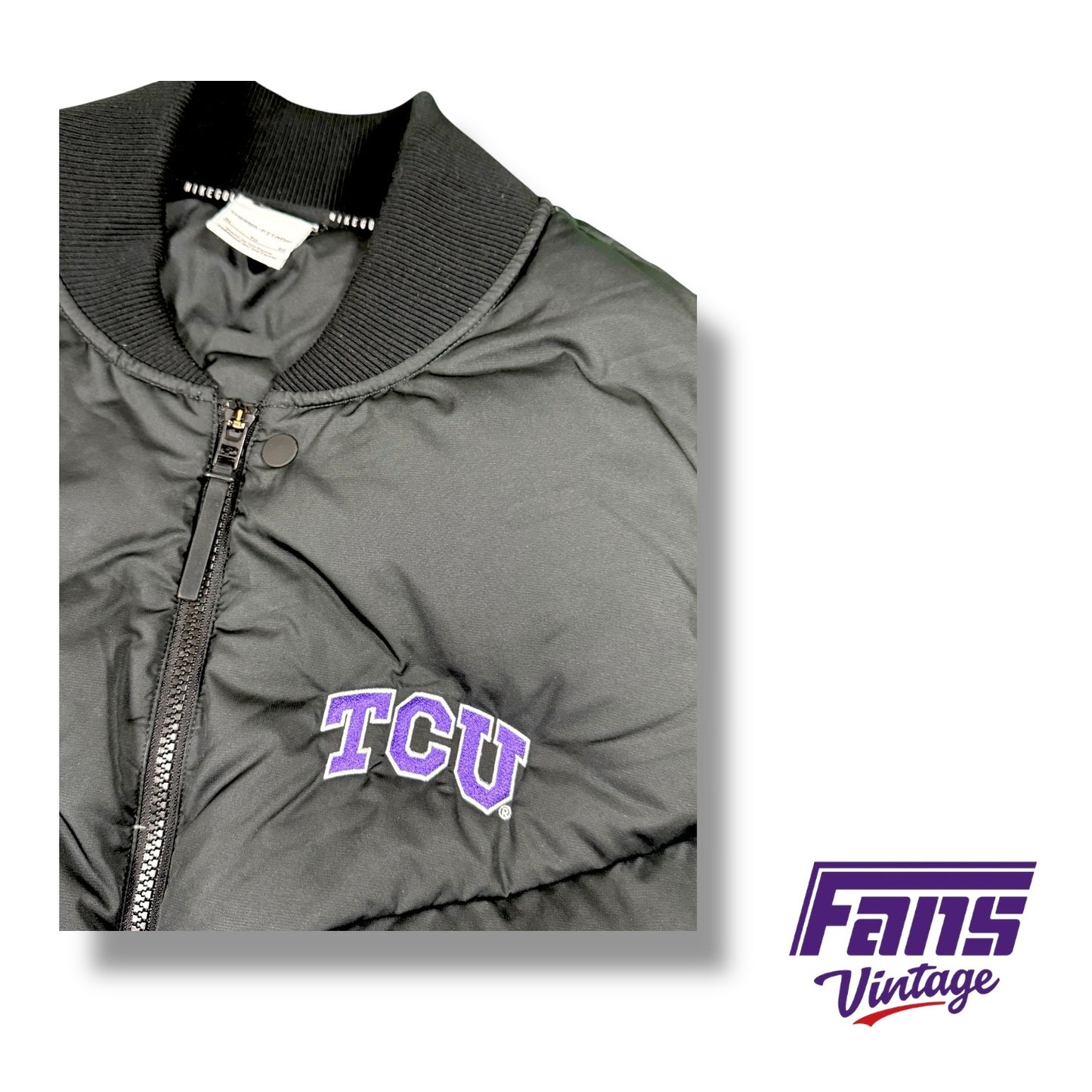 RARE! TCU Football Coach’s Team Issue Nike Thermafit ADV Custom Goose Down Vest by Nike Golf