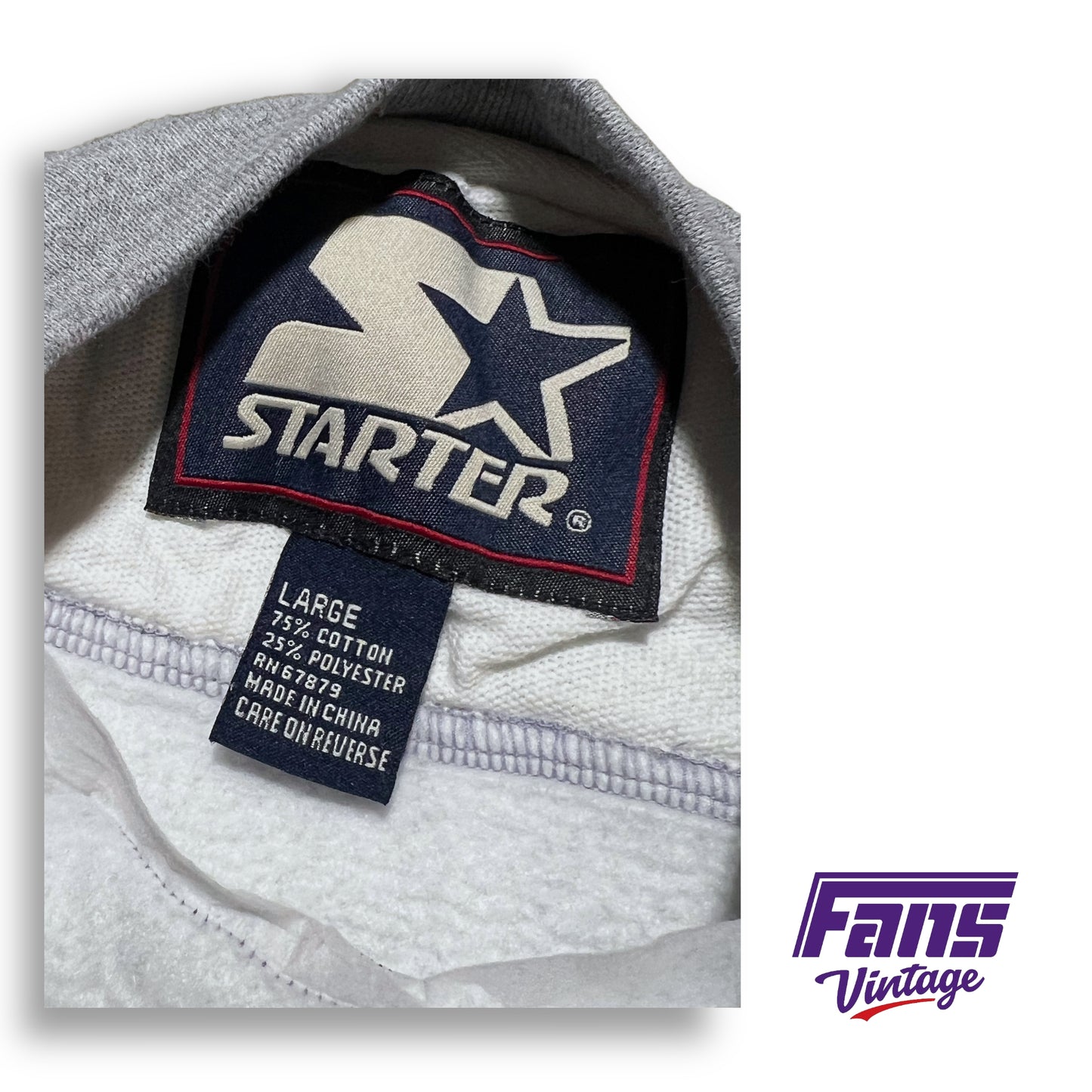 Rad Starter brand Vintage 90s TCU Sweater