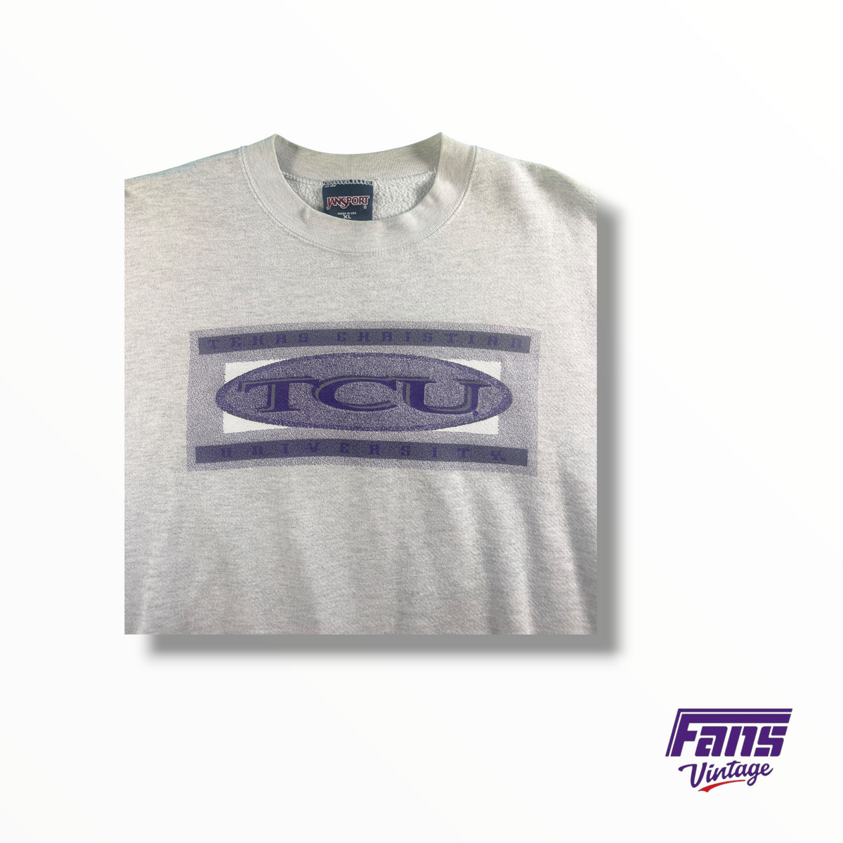Vintage 90s TCU Crewneck Sweater with Rad Logo Design