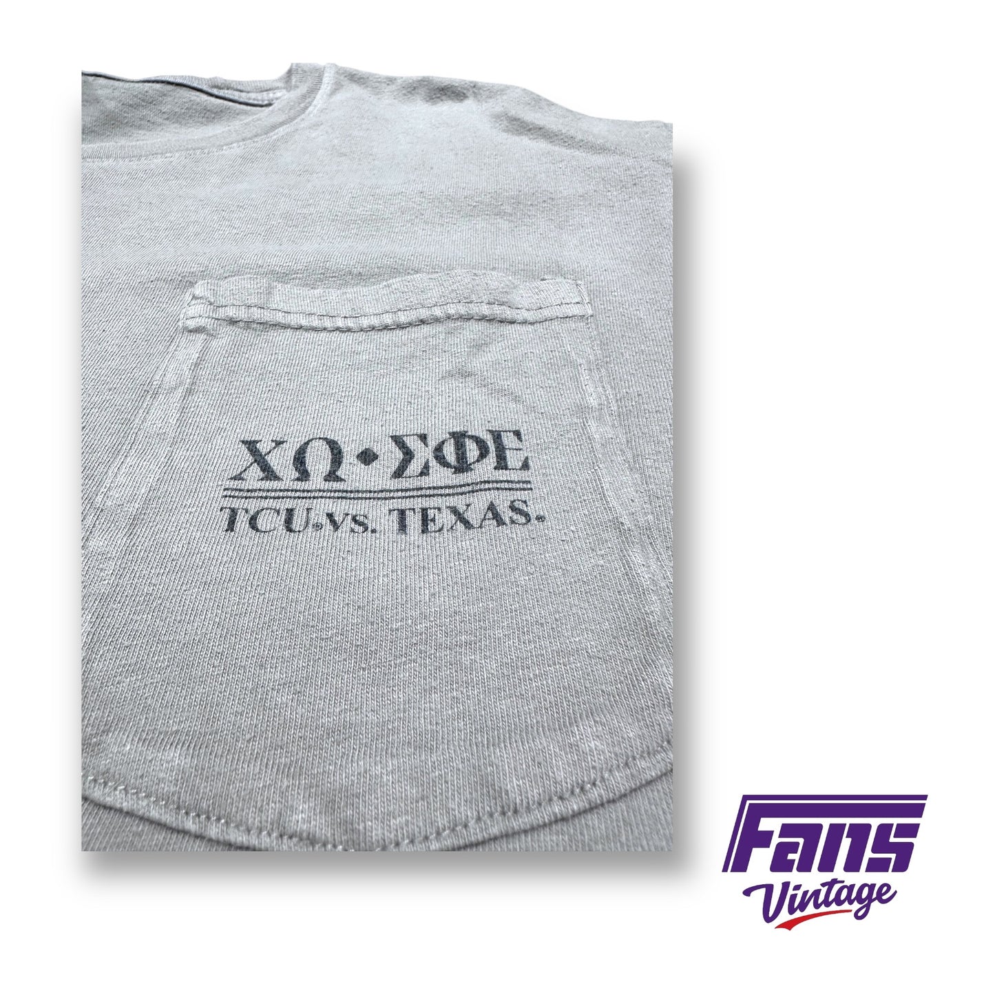 TCU vs. Texas Greek Showdown Tee! Chi Omega / Sigma Phi