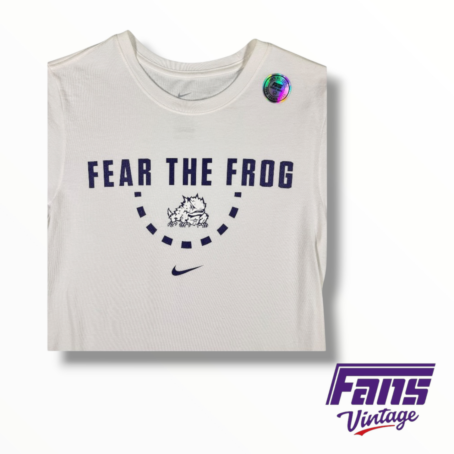 TCU Team Issued Nike “Fear The Frog” Whiteout Tee