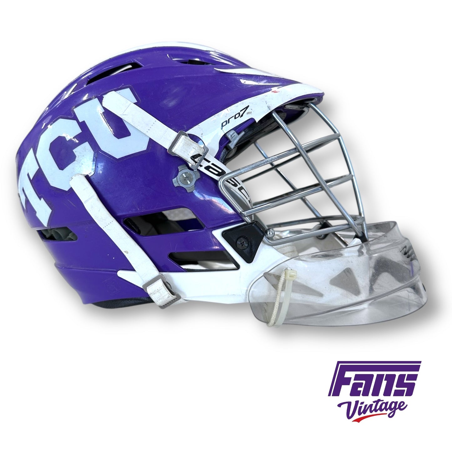 Vintage 2010s TCU Lacrosse Helmet