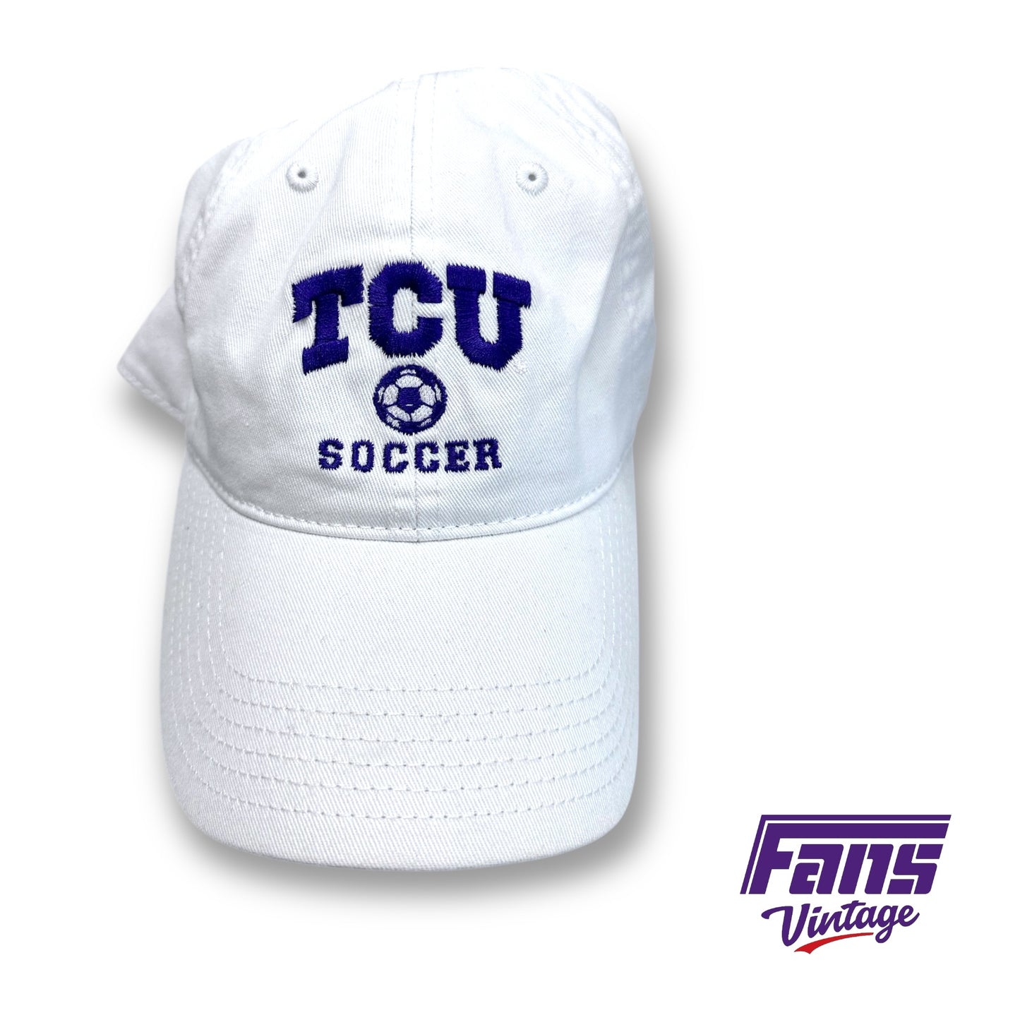 Team Issue Legacy TCU Soccer White Hat!