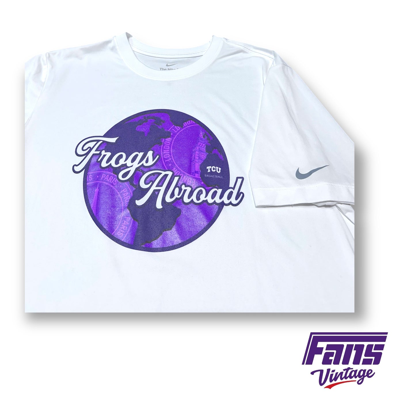 TCU Basketball Team Issue "Frogs Abroad" European Tour Nike Drifit Tee