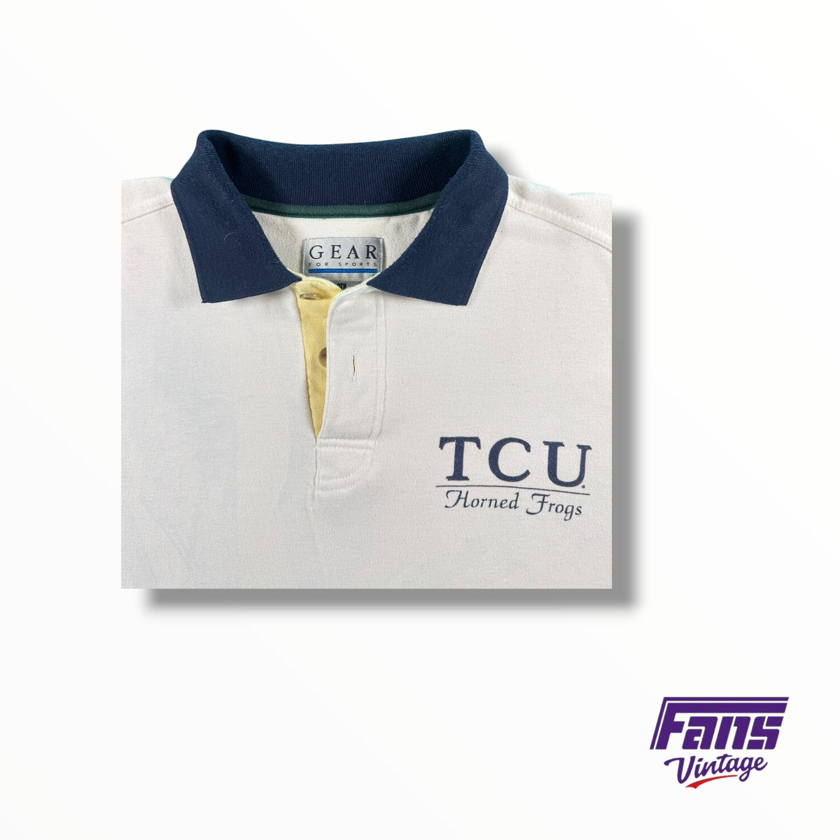 Vintage 90s TCU Sweater Polo