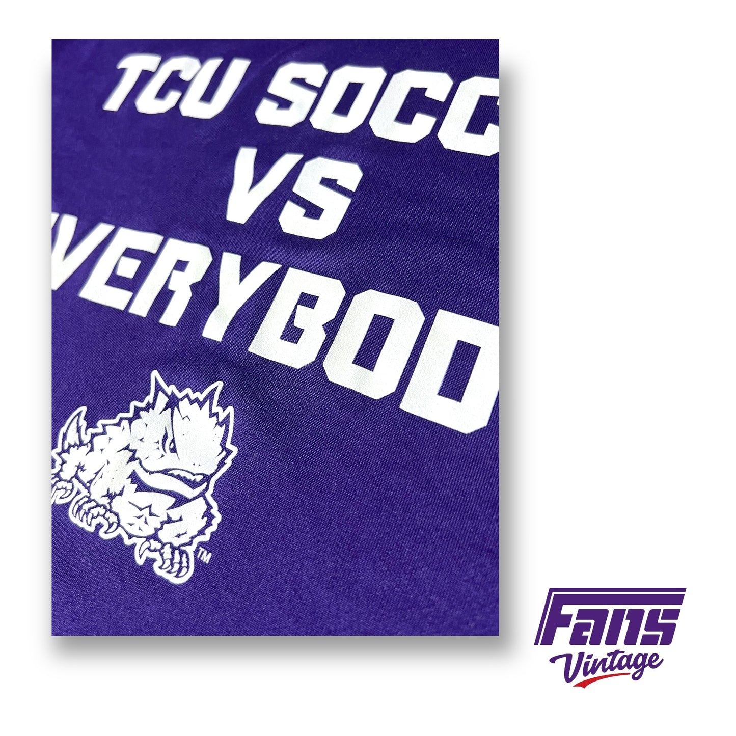 TCU Soccer Player Issue "Soccer vs. Everybody" Nike Tee