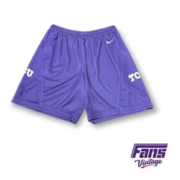 TCU Nike Basketball Team Issue Training Shorts