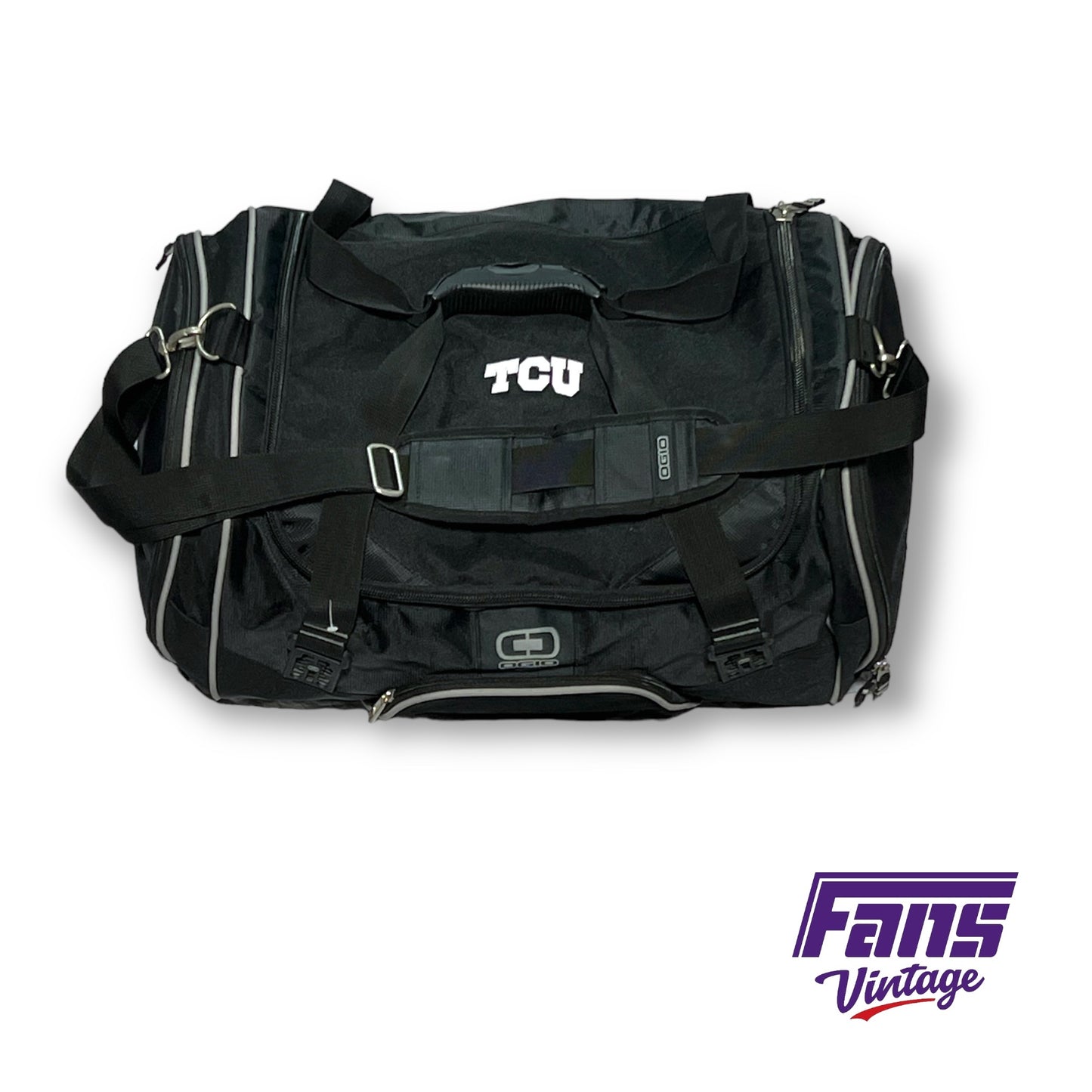 Custom OGIO TCU Football Team Issued Travel Duffel Bag