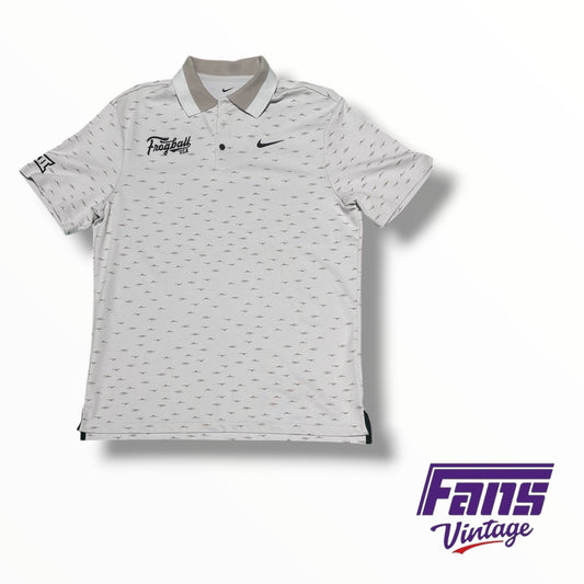 TCU Baseball Nike Team Custom Coach Issued ‘Frogball USA’ Premium Polo