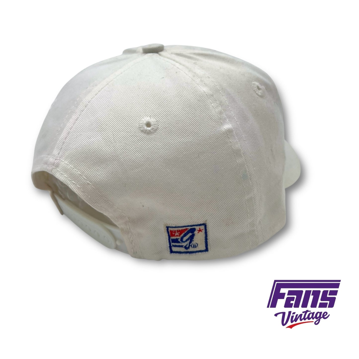 TCU Vintage 90s “The Game” Snap Back Hat - Distressed Party Beater Vibe With Throwback Split Bar Logo
