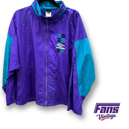 90s Vintage Umbro Windbreaker Jacket with hideaway hood