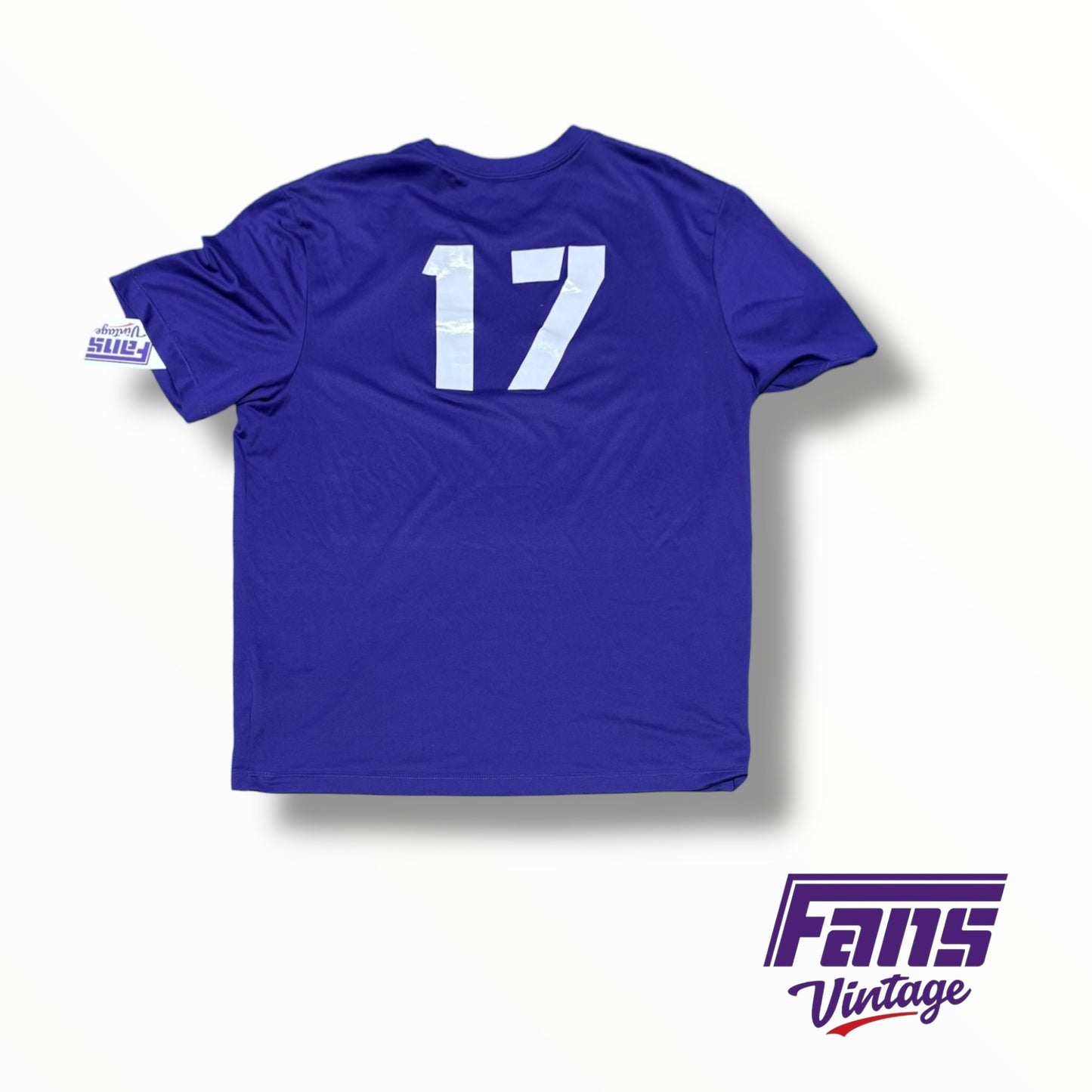 TCU Nike Horned Frogs Team Issued Baseball Retro Script T-Shirt