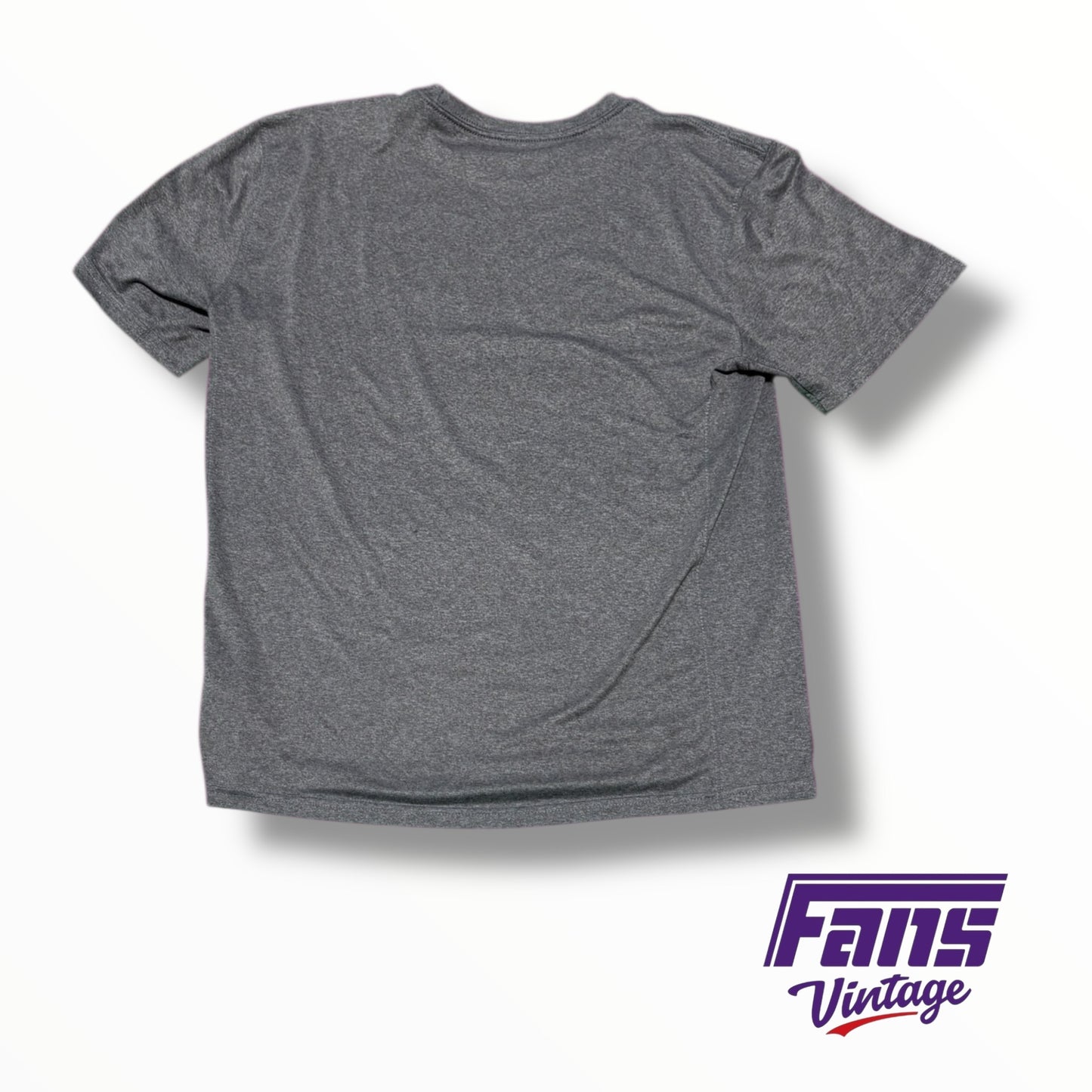 TCU Nike Team Issued Horned Frogs Static Gray Drifit Training Shirt