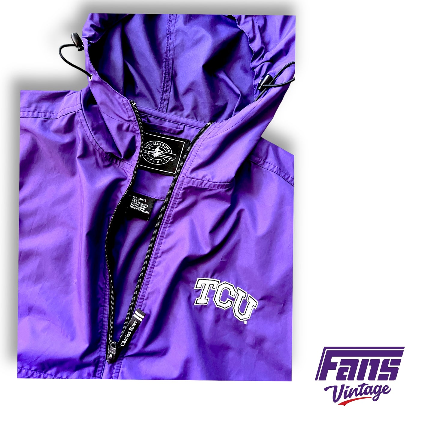 Awesome Pack & Go TCU Pullover Anorak Style Rain Wind/Rain Jacket with cool details!