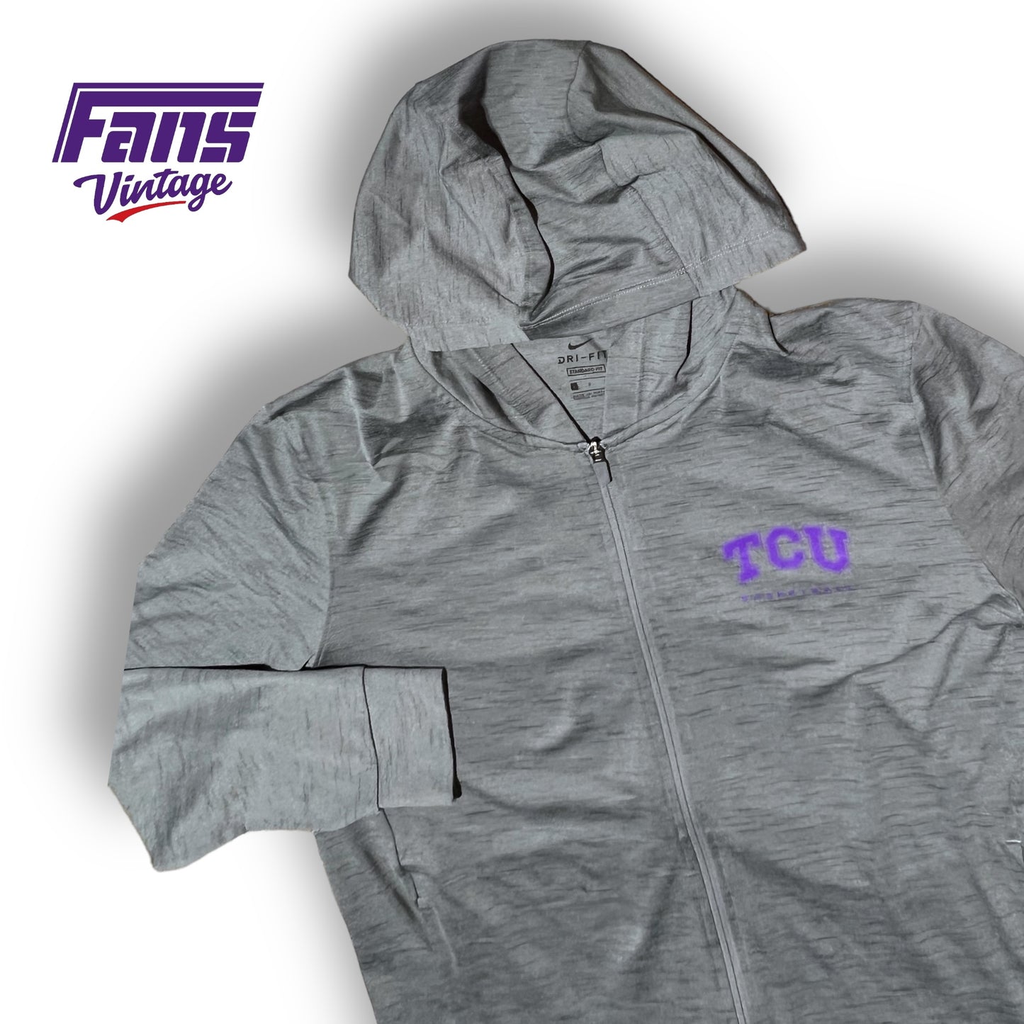 Team Issued TCU Basketball Nike Yoga-Style Hoodie