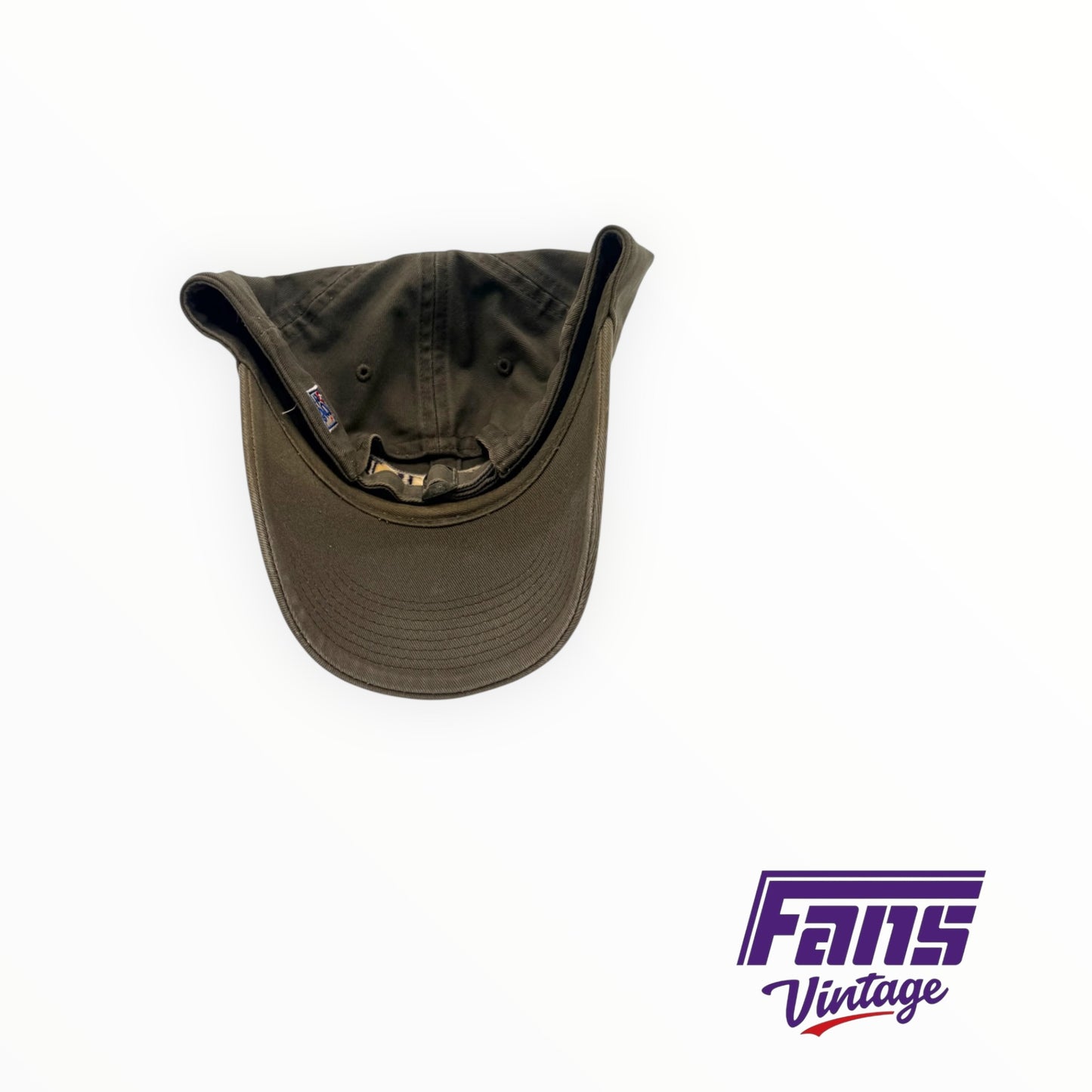 Vintage Y2K TCU dark greenish tan khaki look embroidered dad hat from The Game