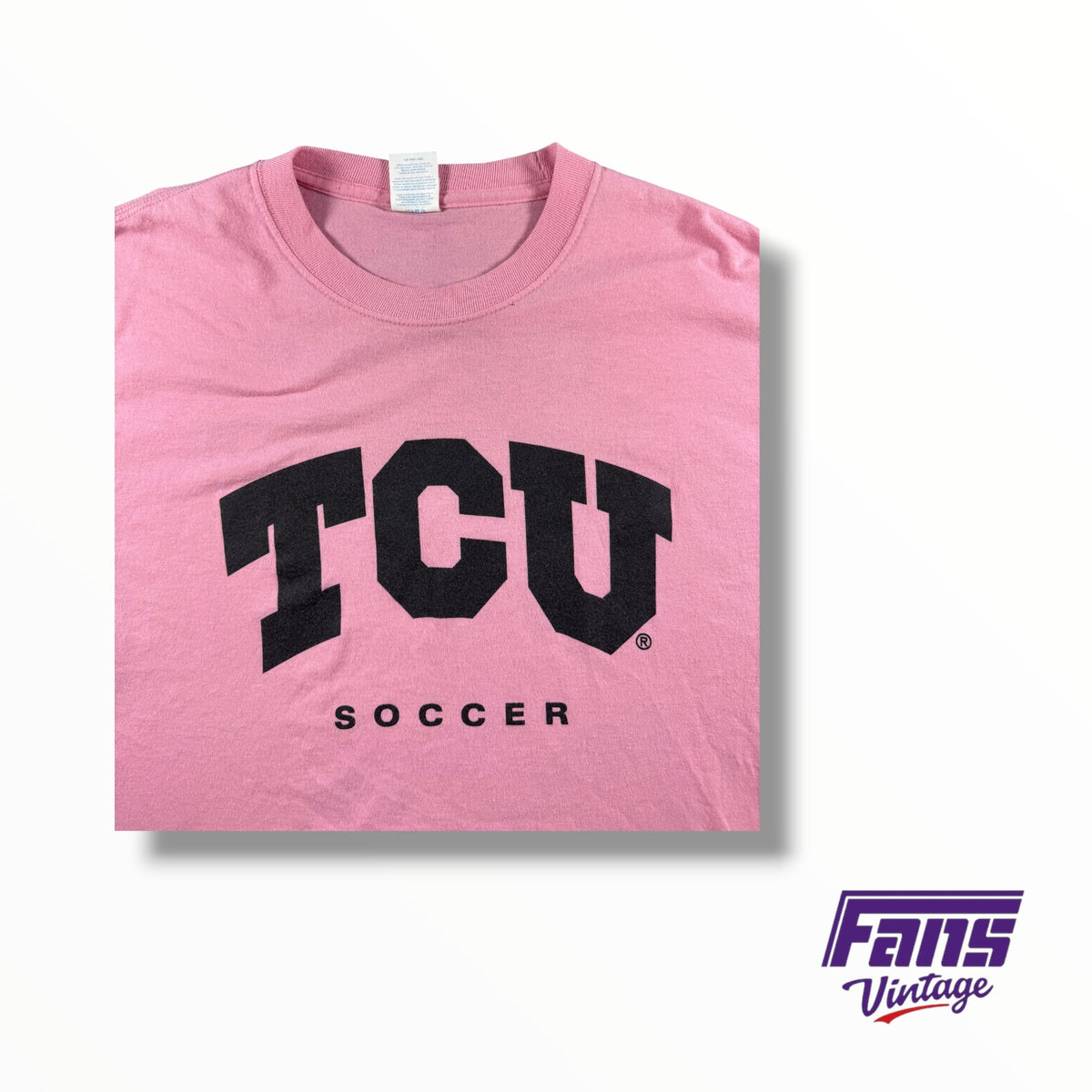 TCU Soccer Team Issued Pink Breast Cancer Awareness Tee