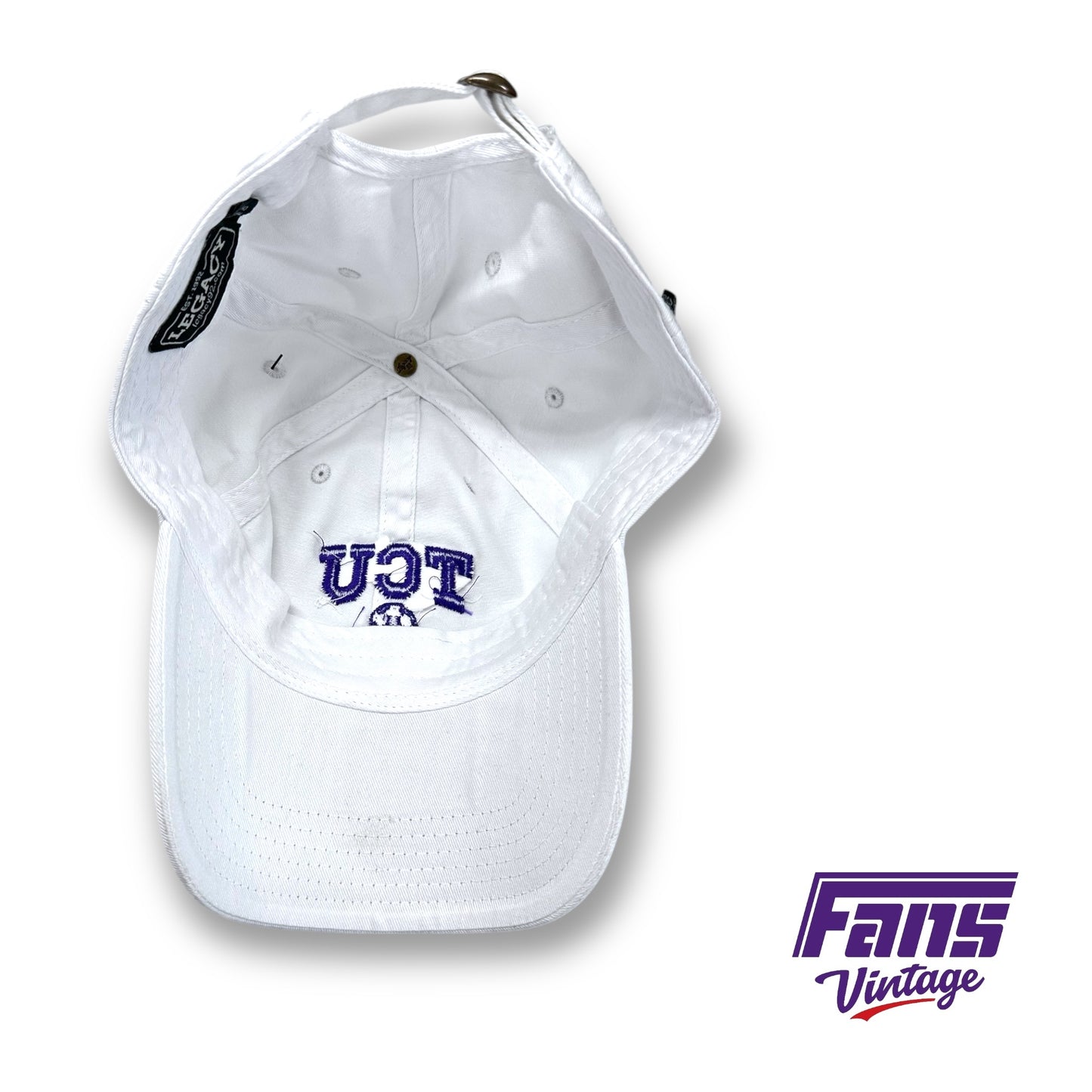 Team Issue Legacy TCU Soccer White Hat!