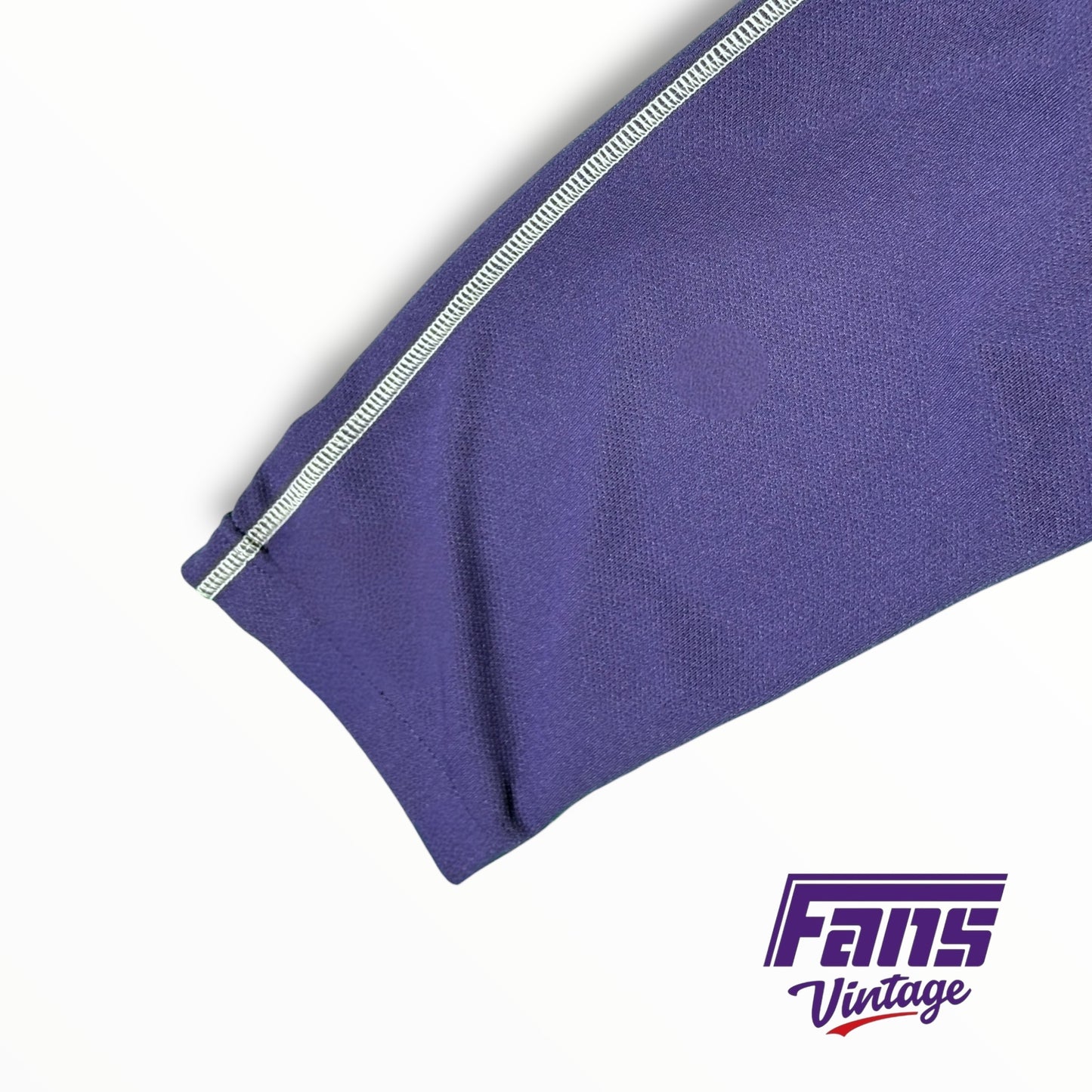 TCU Football Nike Team Issued Purple Long Sleeve UPF 40+ Woven Lightweight Training Long Sleeve Shirt ￼