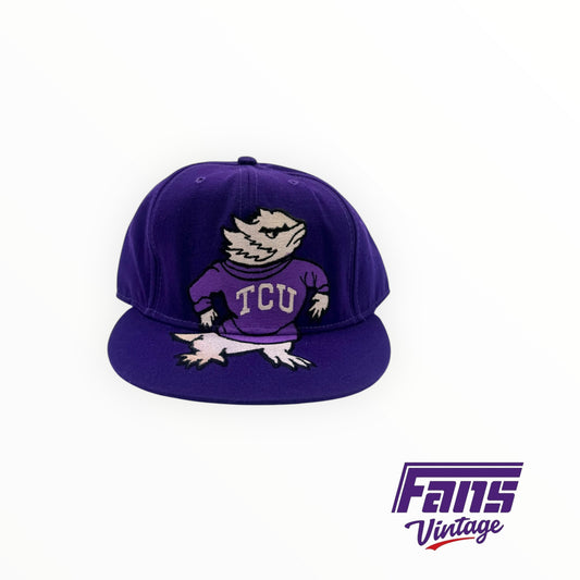 RARE! Vintage TCU Big Logo snapback hat